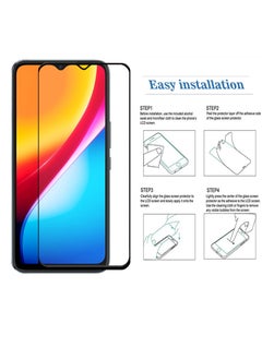 Generic واقي شاشة Infinix Smart 5 Pro - واقي شاشة من الزجاج المقوى من الحافة إلى الحافة - أسود، شفافية عالية، لمسة حساسة، مضاد للانفجار، حواف مقوسة ناعمة، سهل التركيب.  - Image 4