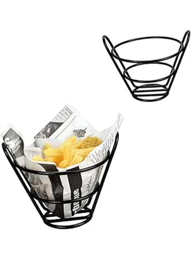 Stainless Steel French Fries Holder Snack Rack for Home Parties - Image 1