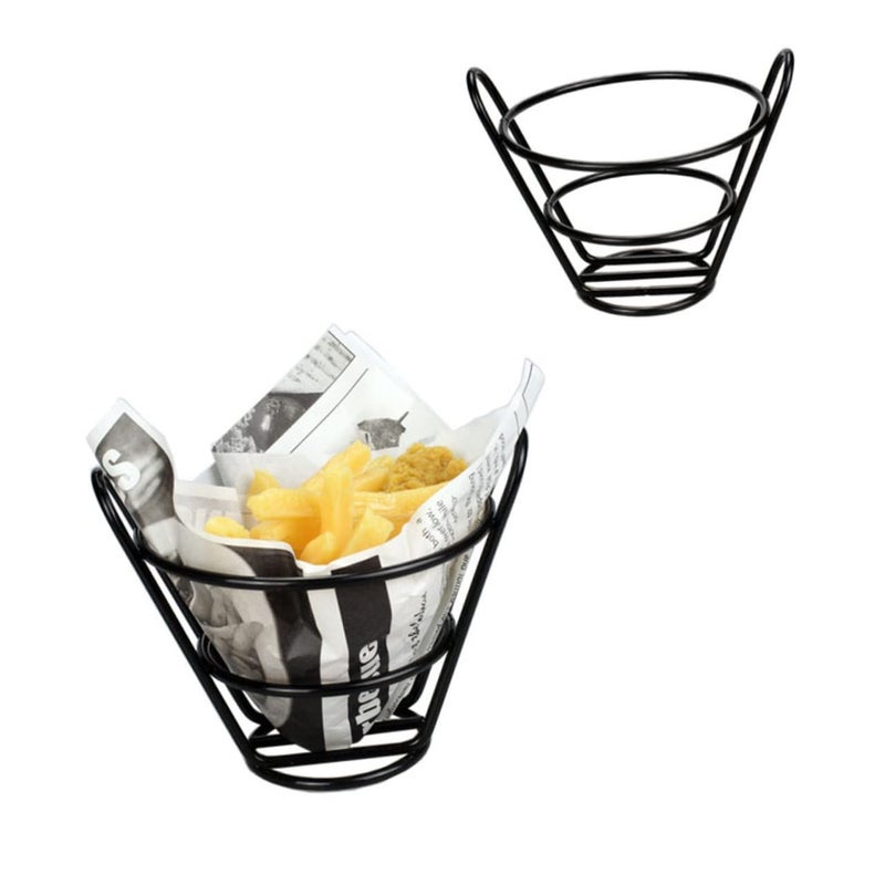 Stainless Steel French Fries Holder Snack Rack for Home Parties - Image 2