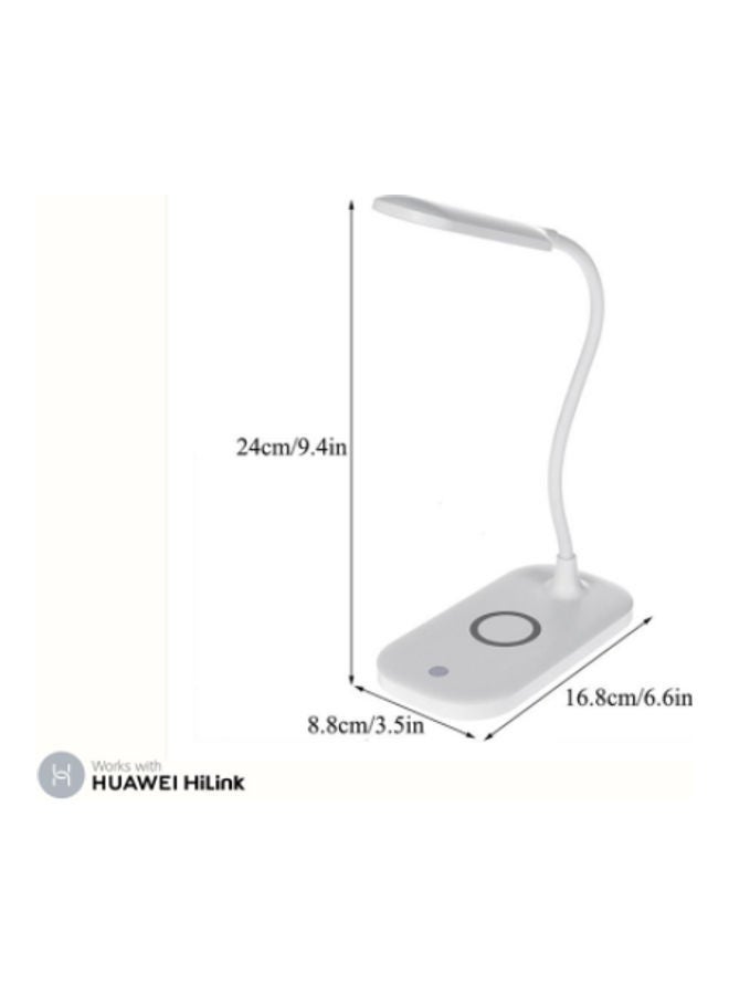 NIBEMINENT Wireless Charging Table Lamp (HW803) White  - Image 2