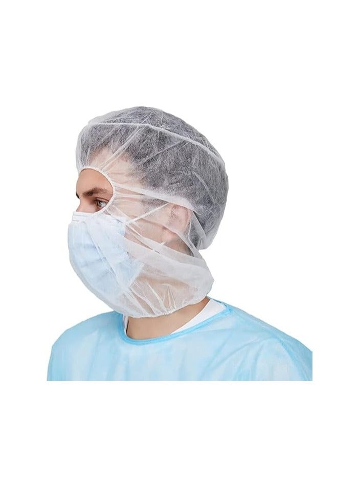 PRINTSHOP4ME Polypropylene Protective Hoods. Elastic Disposable Hoods Bouffant Caps. Universal Size Hair Covers for Industrial Use. Unisex Disposable Bouffant Hoods - Image 2