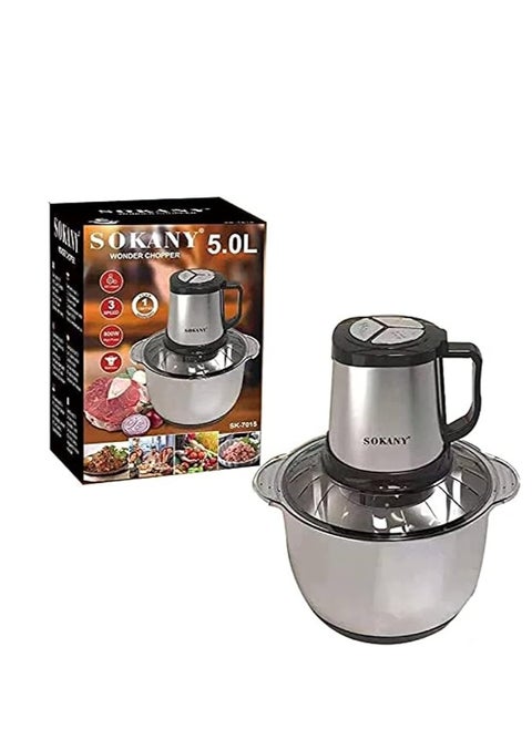 Easy-to-operate 5L Meat Grinder SK-7015 with Variable Speed ​​Gearbox, 800W, Multicolor