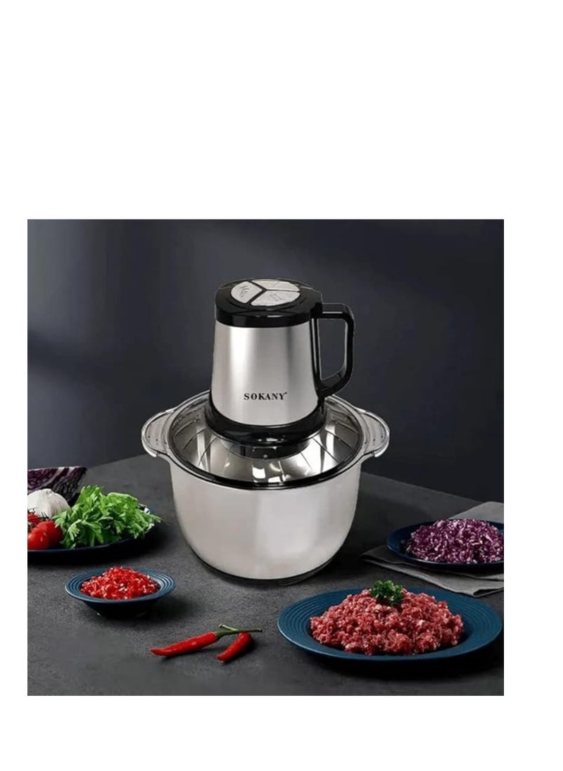 sokany - Easy-to-operate 5L Meat Grinder SK-7015 with Variable Speed ​​Gearbox, 800W, Multicolor - Image 1