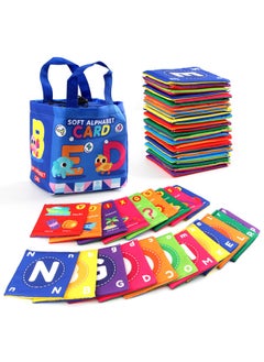 Generic Baby Early Education Enlightenment Animal Alphanumeric Cognitive Card Cloth Book Storage Bag Toy Cloth Book Amazon-Color:Cp5978 Letter Awareness Bagged  - Image 1