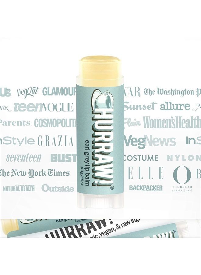 Hurraw! Earl Grey Lip Balm: Organic, Certified Vegan, Cruelty and Gluten Free. Non-GMO, 100% Natural Ingredients. Bee, Shea, Soy and Palm Free. Made in USA - Image 4