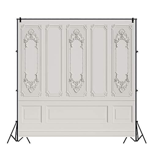 Leyiyi 10x10ft Vintage Room Inside Backdrop European Frame Modern House French Castle Cementery Wall Retro Style Photo Background Cowboy Kids Birthday Portrait Studio Prop Vinyl Wallpaper - Image 2