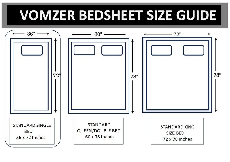 VOMZER 300 TC Elastic Fitted Bedsheets Single Bed with 1 Pillow Cover | Single Bed with All Around Elastic, Size 36 x 72 x 10 Inches White - Image 5