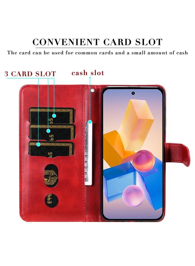 S-TOP Case For Infinix Hot 40i Fashion Calf Texture Zipper Leather Phone Case - Image 4