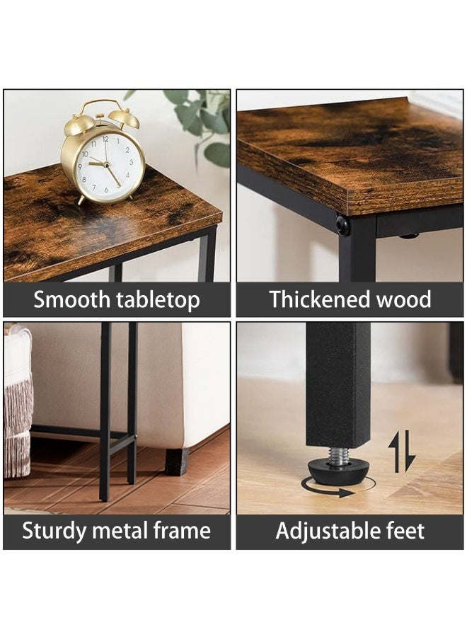 شويوين طاولة كونسول من تشويوين، طاولة ضيقة، طاولة جانبية جدارية للممر، رف تخزين قائم، تخزين أريكة عصري طويل، طاولة عرض، مناسبة للردهة، غرفة النوم، غرفة المعيشة 180*30*75 سم - Image 4