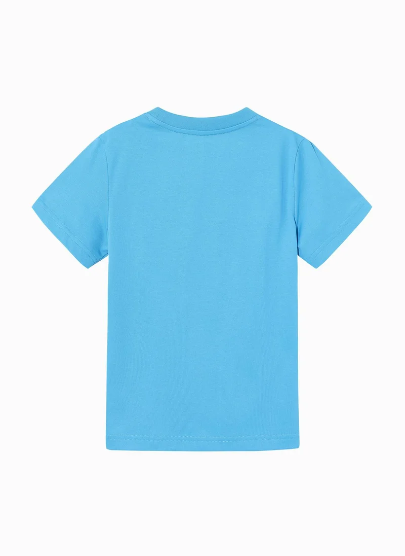 Balabala Kids Boy Round v-neck short-sleeved T-shirt