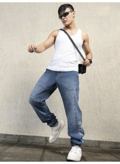 Hubberholme Men Indigo Jeans - Straight Fit for a Sleek Look  - Image 1
