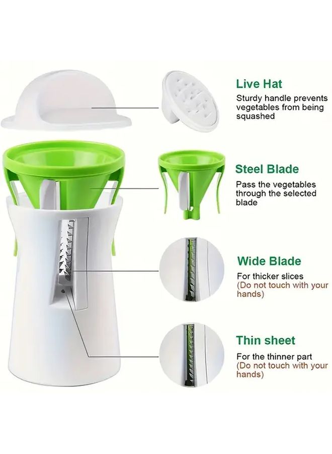 1pc Creative Kitchen Vegetable Chopper Grater Slicer And Gourd Noodle Maker - Image 5