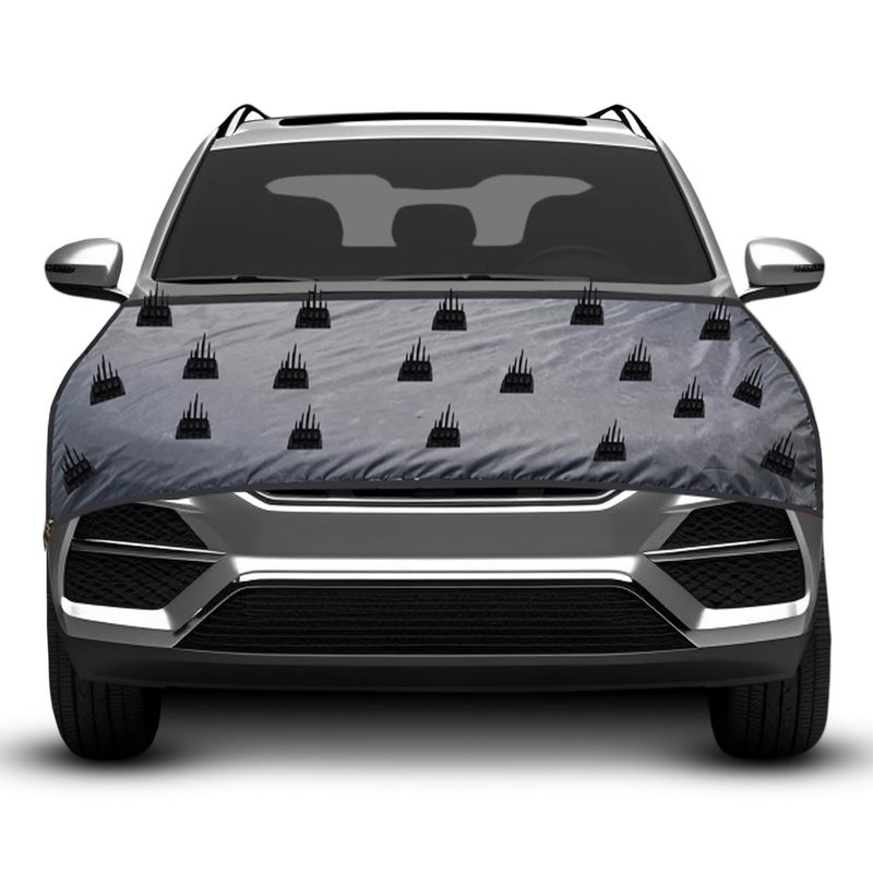 FABTEC غطاء سيارة لحماية الكلاب من فابتيك مع مسامير 100% حماية من الكلاب والحيوانات غطاء جسم السيارة مقاوم للغبار لغطاء السيارة (32X51 بوصة) متوافق مع جميع السيارات (غطاء 1 قطعة) - Image 1