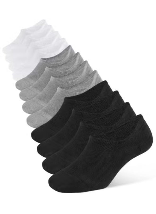 Peachjoy No Show Low Cut Socks for Mens Casual Sports Athletic Ankle Anti-Slip Socks, Invisible Casual Ankle Socks, Men Short Socks Casual Socks (6 Pairs) - Image 1