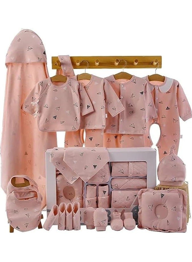 Beauenty Baby Newborn Essentials Layette Gift Set with Box 22 Piece Baby Girl Boys Gifts Premium Cotton Baby Clothes Accessories Set Fits Newborn Baby Suit Set Cuddle Strap Bib Gloves Saliva Towel Pillow - Image 2