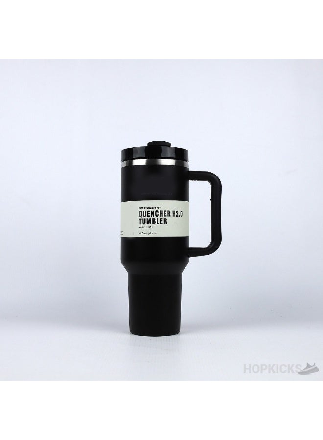 Stanley 40 Oz / 1.18 ML Flow Star Tumbler - Stylish design made of SUS 304 stainless steel with a tight lid and straw, keeps hot and cold - Image 1