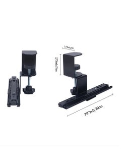 Excefore Keyboard Clamp Rail Under Desk Set, Keyboard Trays Clamp Rail, Pull Out Keyboard & Mouse Tray with C Clamp (Board not Included), Under Desk Pull Out Slider Track, for Home or Office  - Image 2