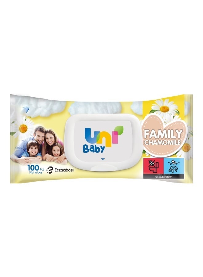 Uni baby Family Wipes, Chamomile