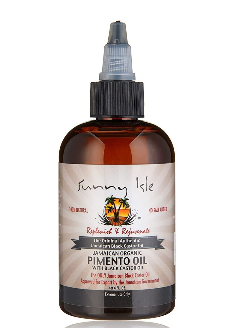 صاني آيل زيت جامايكي عضوي بالفلفل الإسباني مع زيت الخروع الأسود شفاف - Image 5