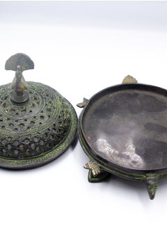 Alpine Crystals UAE Exquisite Handmade Peacock Tortoise Incense Burner Holder Home Decoration  - Image 4