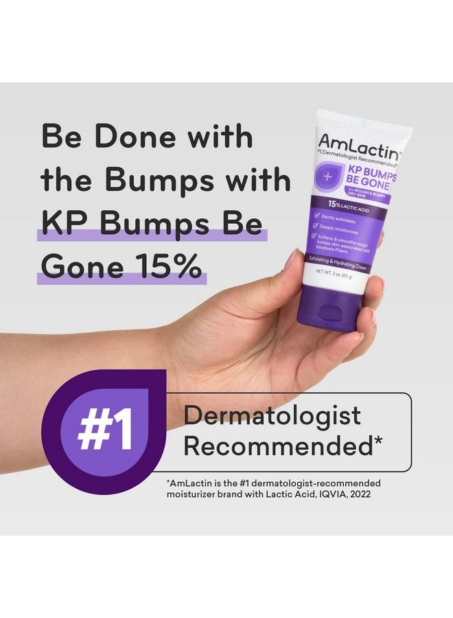 AmLactin KP Bumps Be Gone - 3 oz Keratosis Pilaris Moisturizing Cream with 15% Lactic Acid - Exfoliator and Moisturizer for Dry, Rough and Bumpy Skin (Packaging May Vary) - Image 2