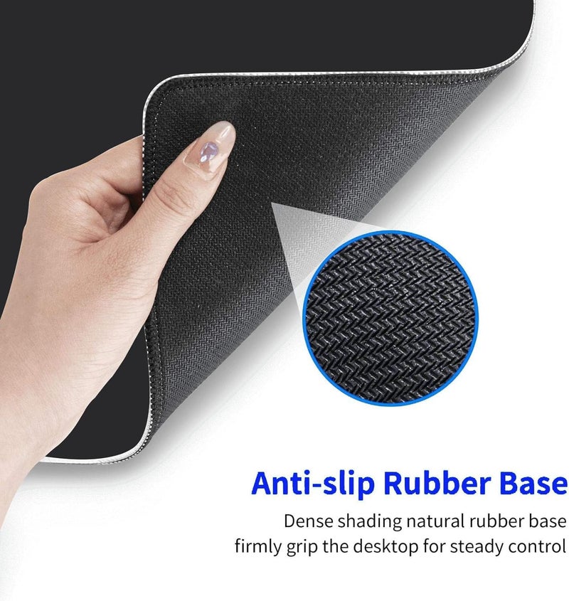 AccuPrints Anti-Slip Mouse Pad with 2025 Calendar Year,Size 28 x 60 cm Clear Extended Sheet Mouse Pad, Large Rubber Base Mice Smooth Cloth Desk Keyboard Mat (Black, Keyboard Pad) - Image 3