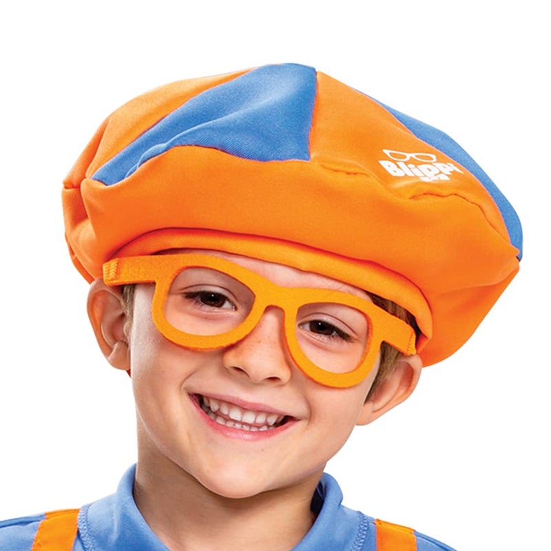 Disguise Blippi Costume for Kids, Official Blippi Jumpsuit Outfit with Hat and Bowtie, Classic Toddler Size Medium (3T-4T) Multicolored - Image 2