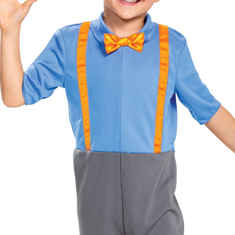 Disguise Blippi Costume for Kids, Official Blippi Jumpsuit Outfit with Hat and Bowtie, Classic Toddler Size Medium (3T-4T) Multicolored - Image 4