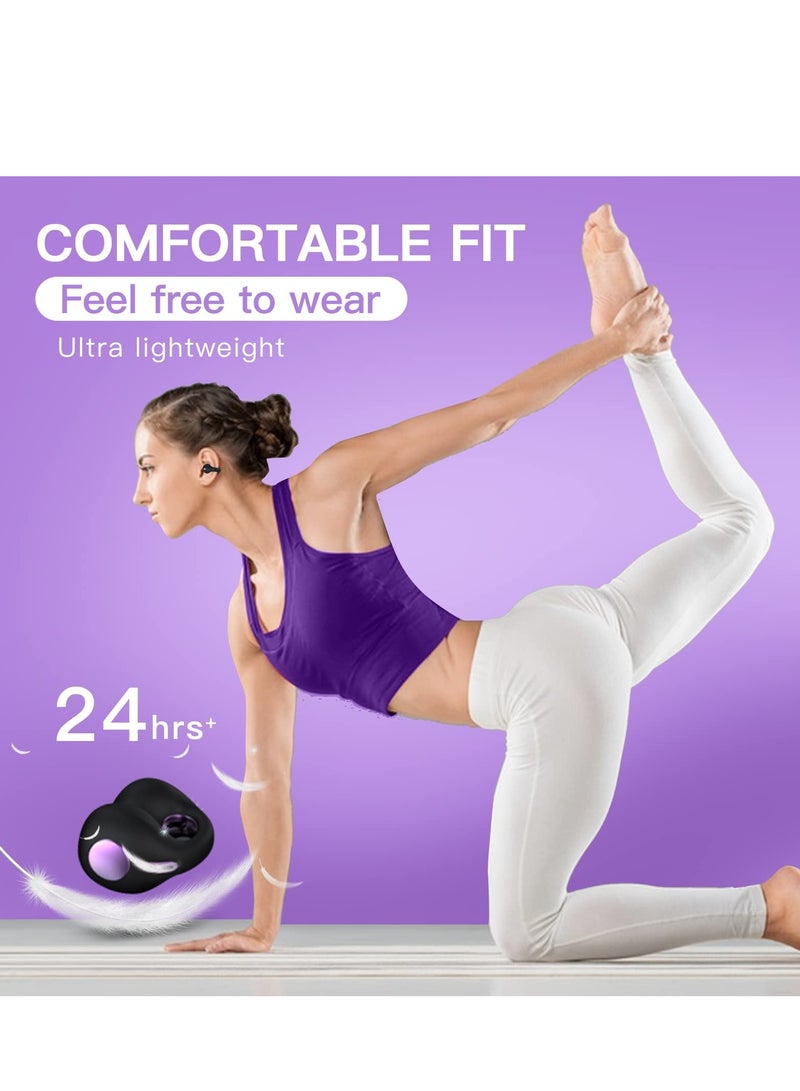 Excefore Wireless Earbuds with Earhooks Headset Clip On Open Ear Bone Conduction Head Set Workout Cycling Running Work Headphones Conducting Induction Earphones - Image 5