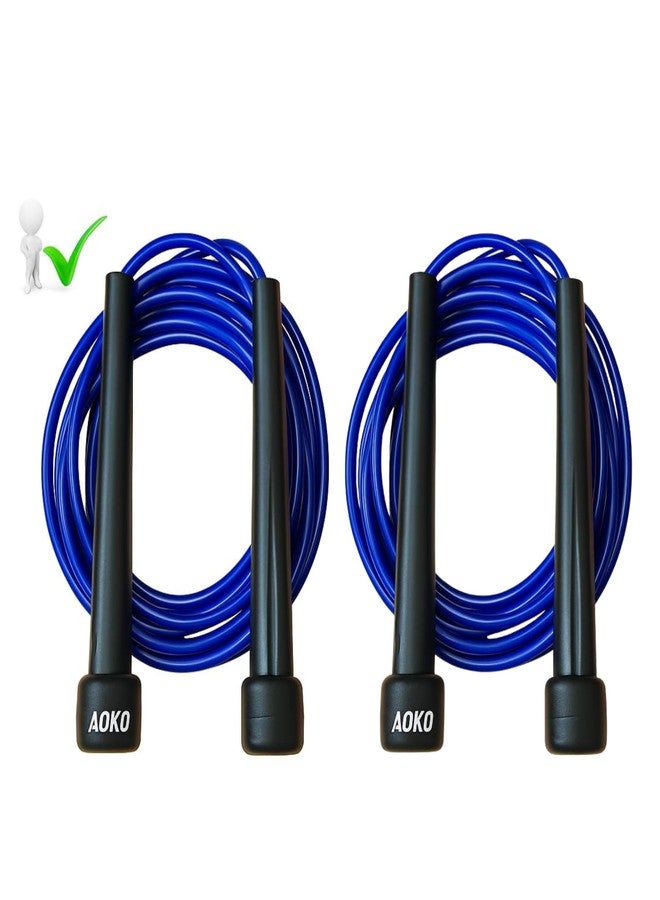 AOKO PACK OF 2 Skipping Rope Jump Rope for Men, Women, Girls, and Kids | Gym Fitness Speed Skipping Rope |Length: 295 cm| - Image 1