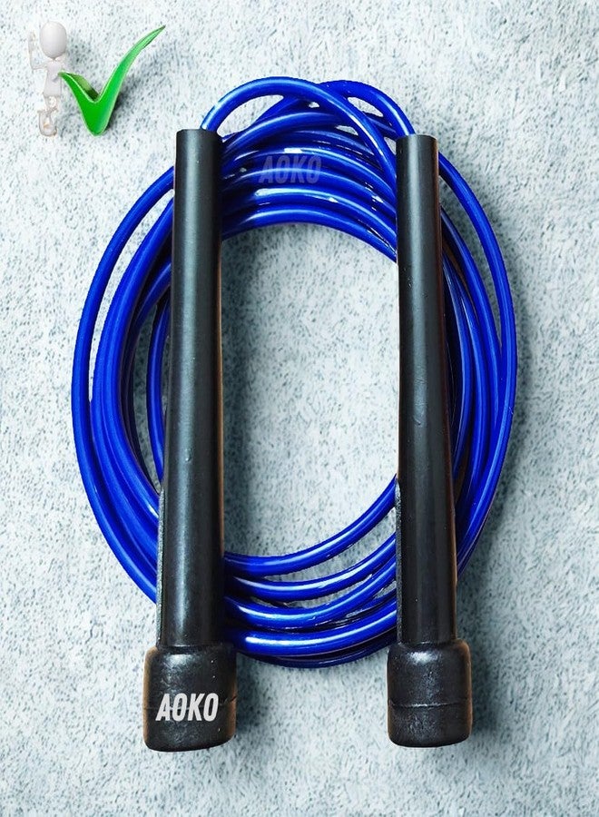 AOKO PACK OF 2 Skipping Rope Jump Rope for Men, Women, Girls, and Kids | Gym Fitness Speed Skipping Rope |Length: 295 cm| - Image 5