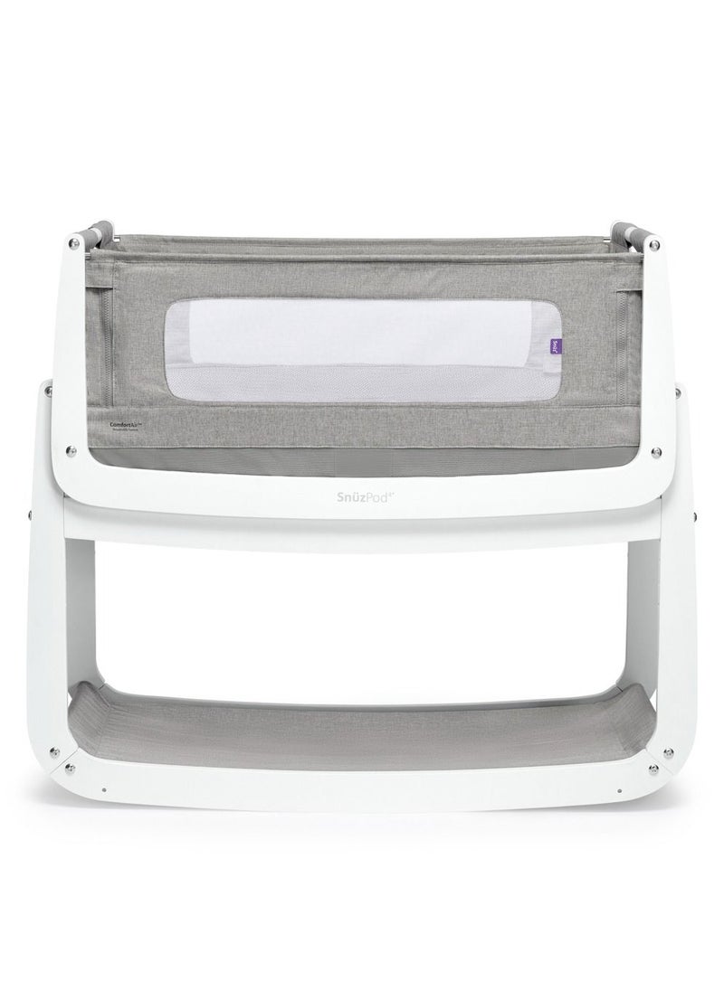 Snuz Pod4 Bedside Crib For Infant And Baby, Increased Air Flow For Better Sleep, 3D Breathable Mattress, Machine Washable Liner, Rocking Stand, Suitable From 0 To 6 Months ( L100 X 49 X H95) - Dusk  - Image 1