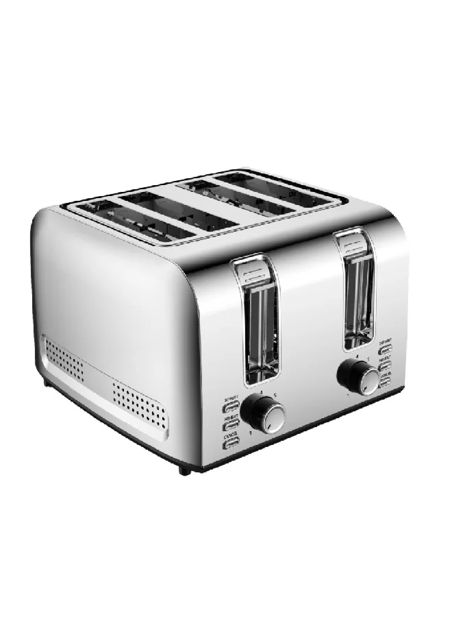 homix 1500W 7-Settings Control Modes 4-Slice Pop-Up Toaster Silver 34.1 x 26.4 cm TA5741-GS
