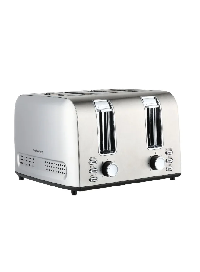 homix 1500W 7-Settings Control Modes 4-Slice Pop-Up Toaster Silver 34.1 x 26.4 cm TA5741-GS