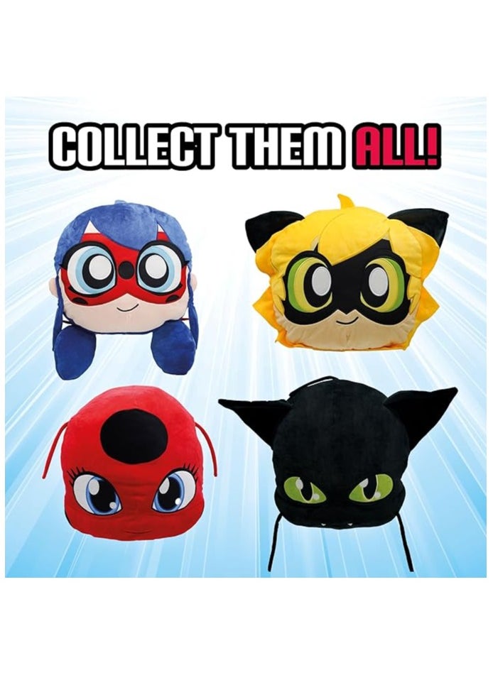 Miraculous - Miraculous Ladybug Huggie Hideaway Plush – 40cm Soft Toy with Hidden Zipper Pocket – Official Zag Heroez Pillow for Kids Ages 3+ - Image 1