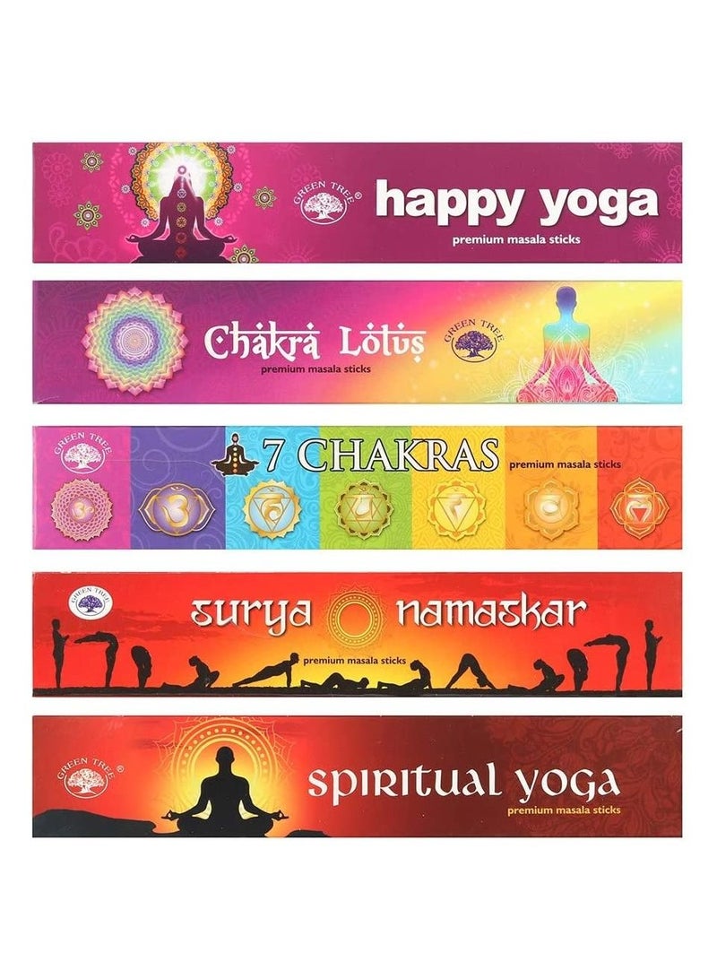 Green Tree مجموعة أعواد البخور لليوغا شجرة الخضراء - Image 2