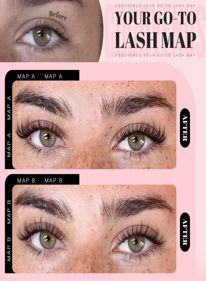 Goddvenus Wispy Lash Clusters Natural Eyelashes Clusters Fluffy Cluster Eyelash Extensions D Curl Individual Lash Extension 90pcs, 12-14-16mm False Eyelashes for DIY - Image 2