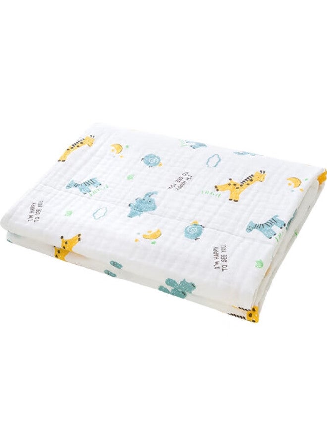 Yeehoo Baby Bath Towel Pure Cotton Breathable Gauze Newborn Children Bath Towel Elephant Giraffe 115X115Cm - Image 2
