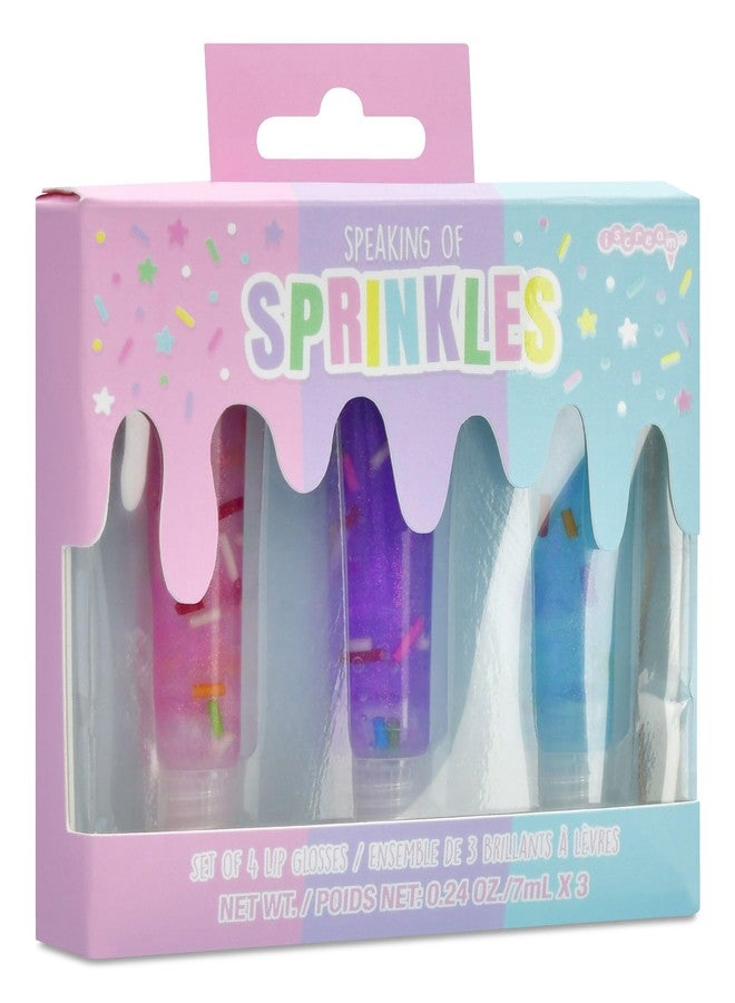 iscream Speaking of Sprinkles 3-piece Vanilla Scented Roller Ball Lip Gloss Set - Image 3