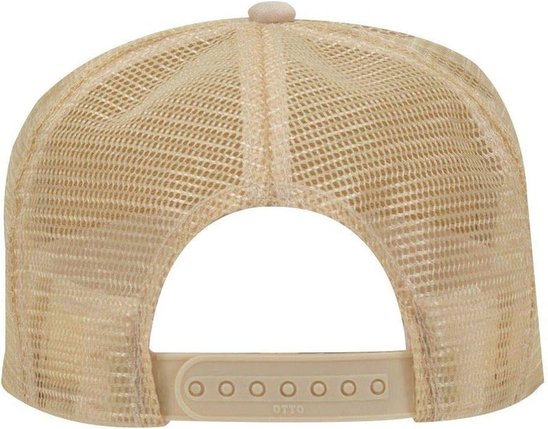 OTTO Polyester Foam Front 5 Panel High Crown Mesh Back Trucker Hat - Image 2