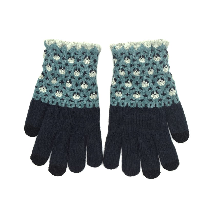 Ralcosuss Winter Touch Screen Gloves for Women Cable Knit Wool Fleece Lined Texting Mittens Gold Weather Warm Sport Glove - Image 1