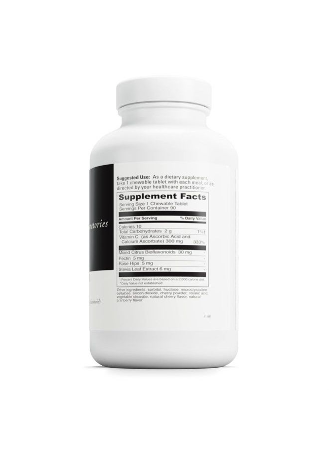 Davinci DaVinci Labs Chewable C-300 - Vitamin C Supplement to Support Immune Health, Cholesterol and Collagen Production - With Vitamin C, Pectin and More - Gluten-Free - Cherry Flavor - 90 Vegetarian Tablets  - Image 2