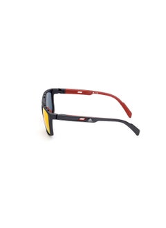 Adidas Men's Mirrored Navigator Shape Plastic Sunglasses SP003502L56 - Lens Size: 56 Mm - Matte Black  - Image 4