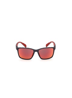 Adidas Men's Mirrored Navigator Shape Plastic Sunglasses SP003502L56 - Lens Size: 56 Mm - Matte Black  - Image 2