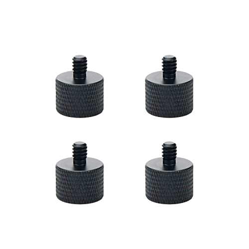 Dahszhi Mic Screw Adapter, Aluminum Alloy Thread Adapter 5/8-11 Female to 1/4-20 Male for Mic Stand, Camera Monitor, Tripod, Microphone Holder 4 Pack - Image 1
