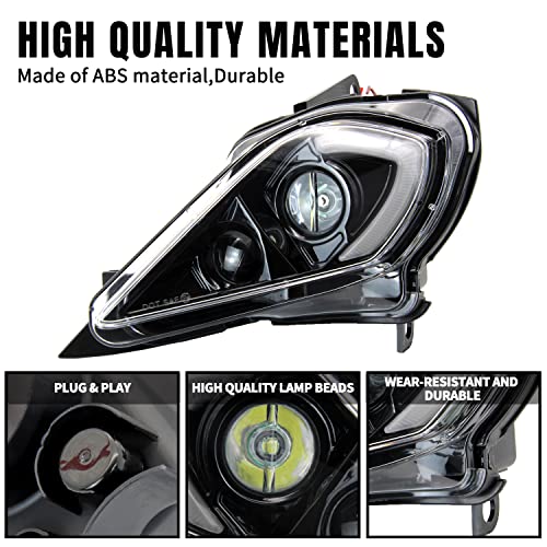 KATIMOTO LED Headlight Assembly with High Low Beam DRL Turn Signal Front Light Lamp for Yamaha YFZ 450 YFZ450R YFZ450X Wolverine 450 350 Raptor 250 350 700 20062024 Headlamp Accessories 2PCS - Image 3