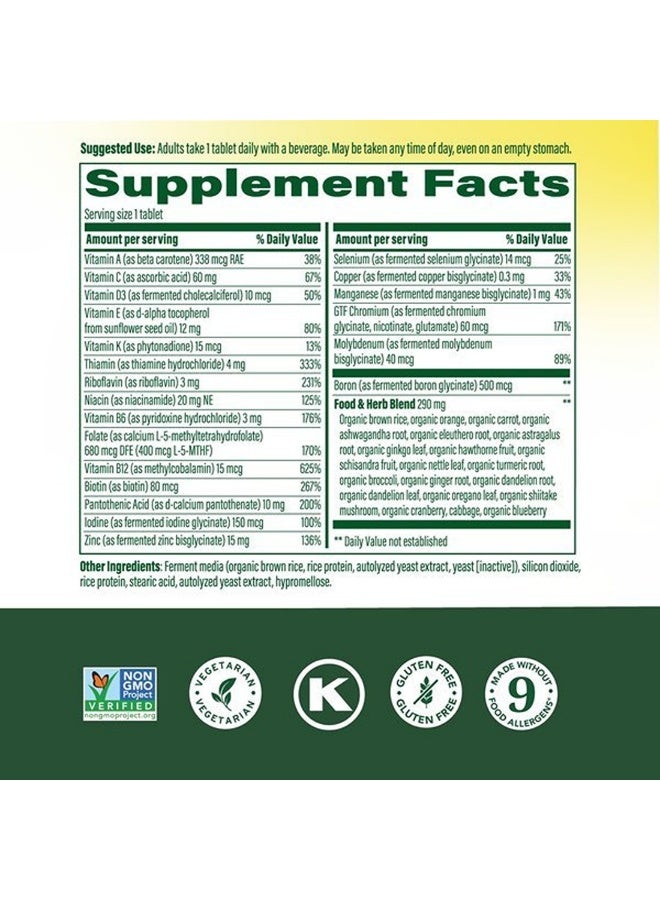 MegaFood One Daily Multivitamin for Men 40+ with 21 Nutrients, 90 Tablets,Immune Support, Heart, Muscle & Prostate Health, Methylated B12, Methylfolate, Vitamin D3, C & Zinc, Vegetarian, 90 Servings - Image 3