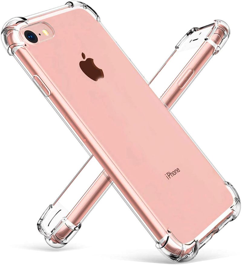 Gnker iPhone 6s Case Shockproof Clear TPU Phone Case for iPhone 6 6S 4 Corner Antifall Soft Transparent Protection iPhone 66s Transparent
