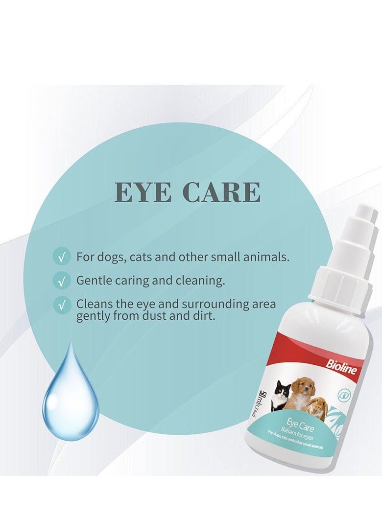 Bioline Eye Care Balsam for Cats, Dogs & Small Pets 50ml - Gentle Eye Area Cleaner for Daily Pet Care - Image 2