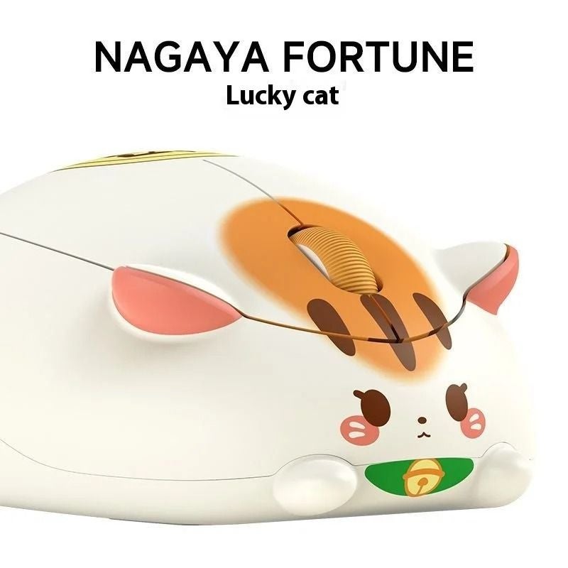 Akko Cat Themed Wireless Gaming Mouse, Ergonomic Cute Capybara Design, Nagaya Fortune - Image 1
